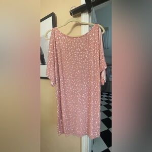 Aidan Mattox Blush Pink Dress